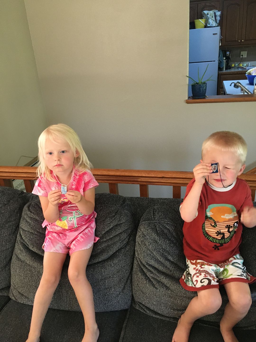 Customer photo review of Premium Brown Scapular, Blue & White, Our Lady of Mt. Carmel (Kids’ Size)