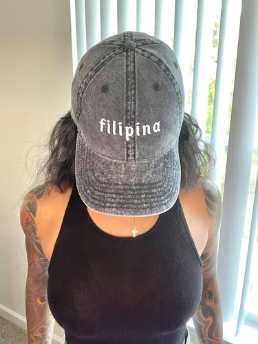Customer photo review of Filipina Embroidered Vintage Cotton Twill Cap