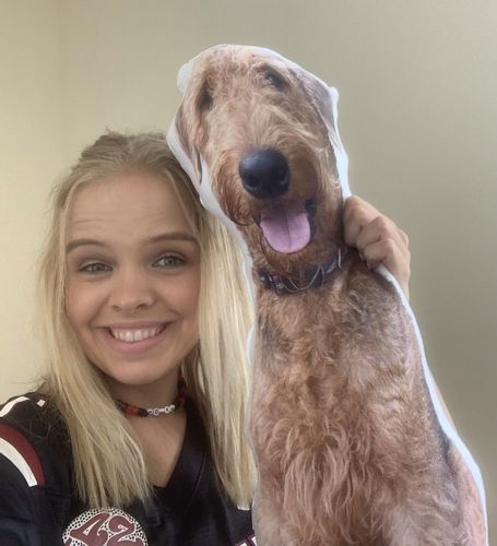 Customer photo review of Create A Custom Animal Pillow