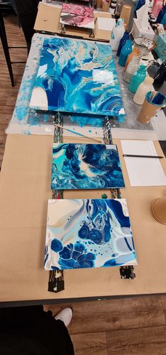 Customer photo review of Workshop: Acrylic Pouring / Einstieg ins Acrylgießen