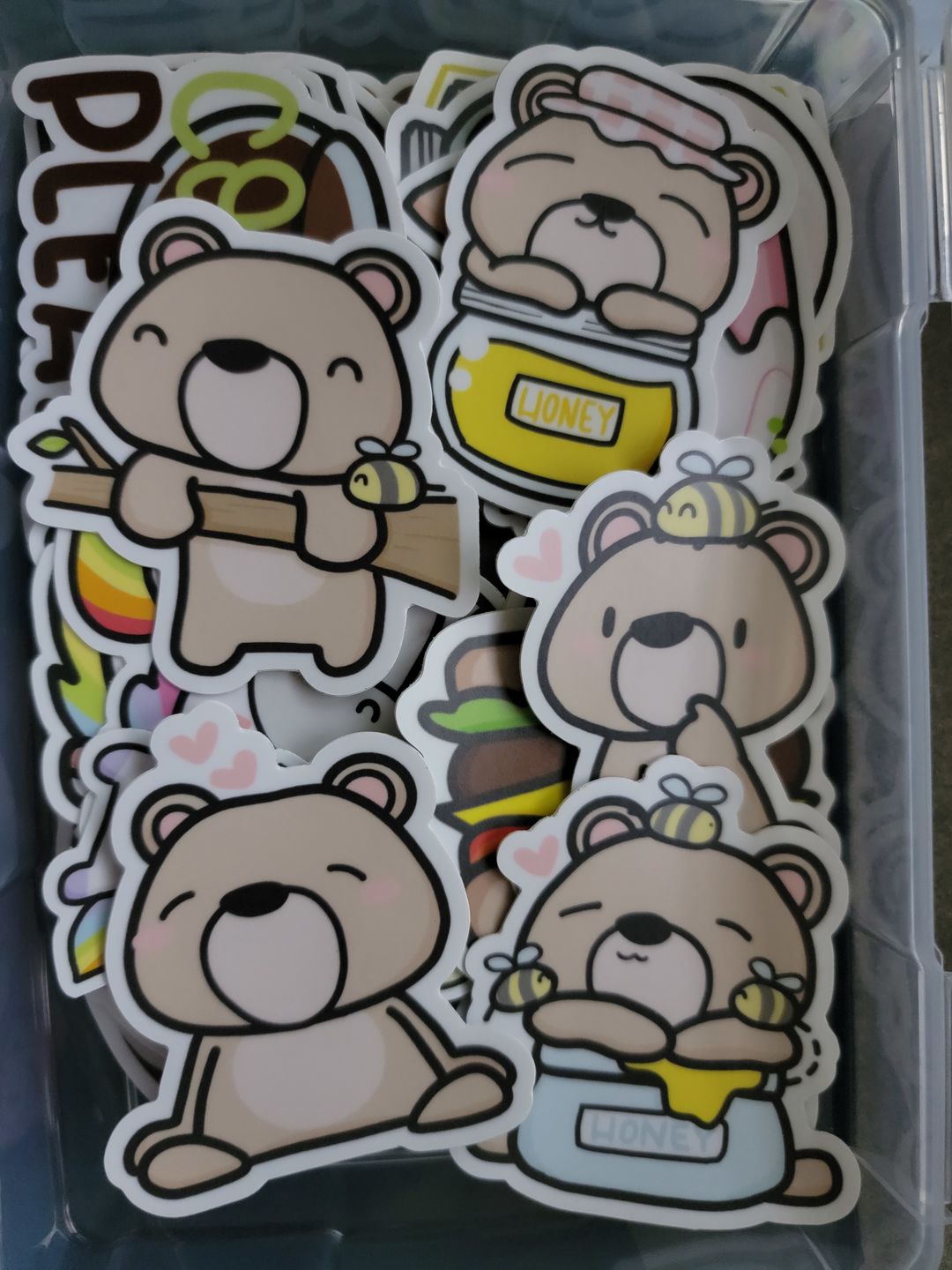 Customer photo review of Honey Bears Planner Stickers