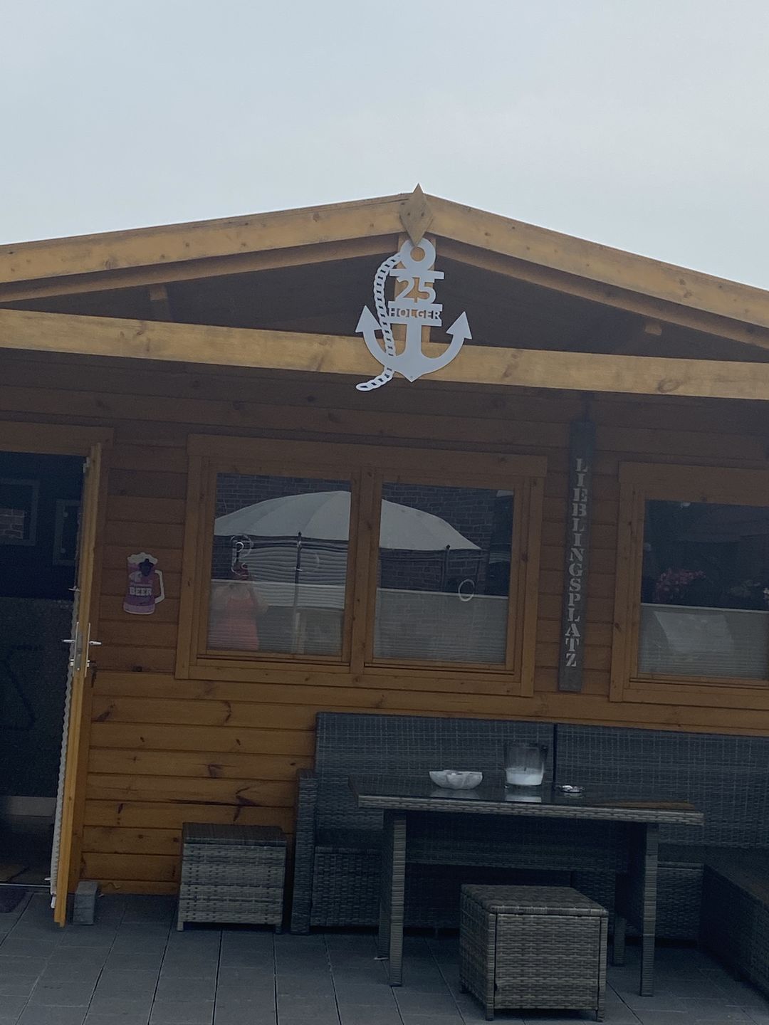 Customer photo review of Anker-Hausnummer mit Ankerkette (personalisierbar)