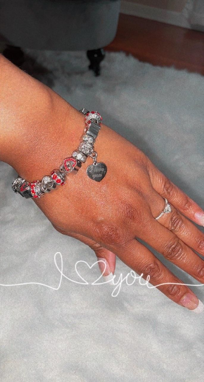 Customer photo review of I Love You Bracelet