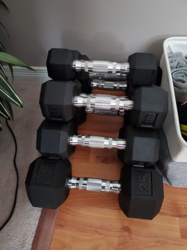 Customer photo review of Hex Head Dumbbell (singles)