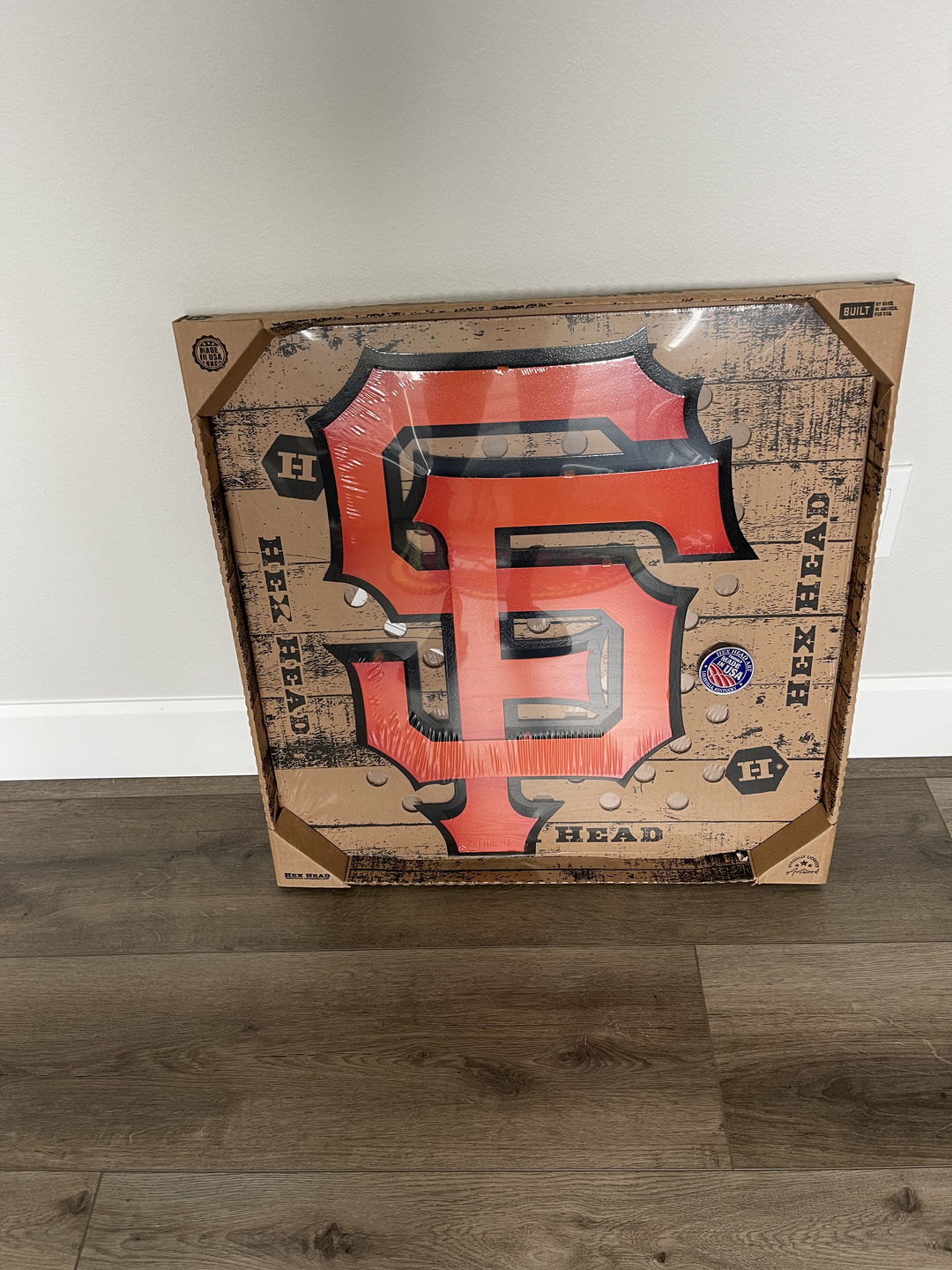 Customer photo review of San Francisco Giants Interlocking "SF" Logo 3D Metal Wall Art