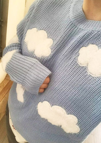 Customer photo review of Gone Dreaming Cloud Sweater