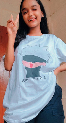 Customer photo review of I'LL KILL YOU - Satoru Gojo T-shirt