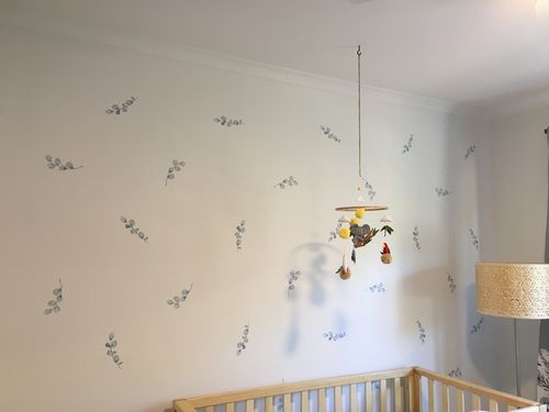 Customer photo review of Eucalyptus Leaves Decal Set