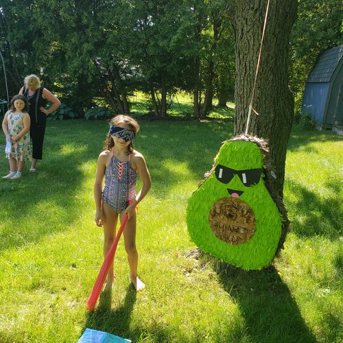 Customer photo review of Sale! 2- D Avocado Pinata Cinco de Mayo Pinata SeÃ±or SeÃ±orita