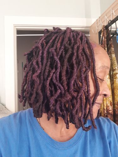 Customer photo review of Temporary Hair Color Pomade- Vegan