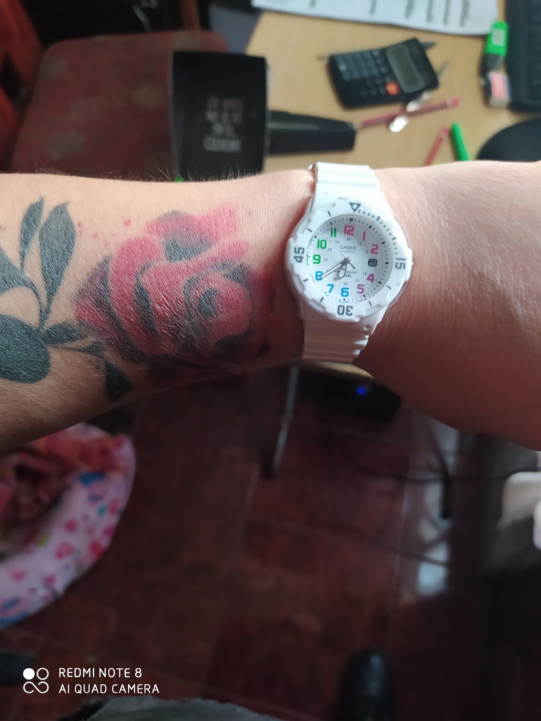Customer photo review of Reloj Casio Análogo LRW-200H-7BVDF Blanco Mini Buceo