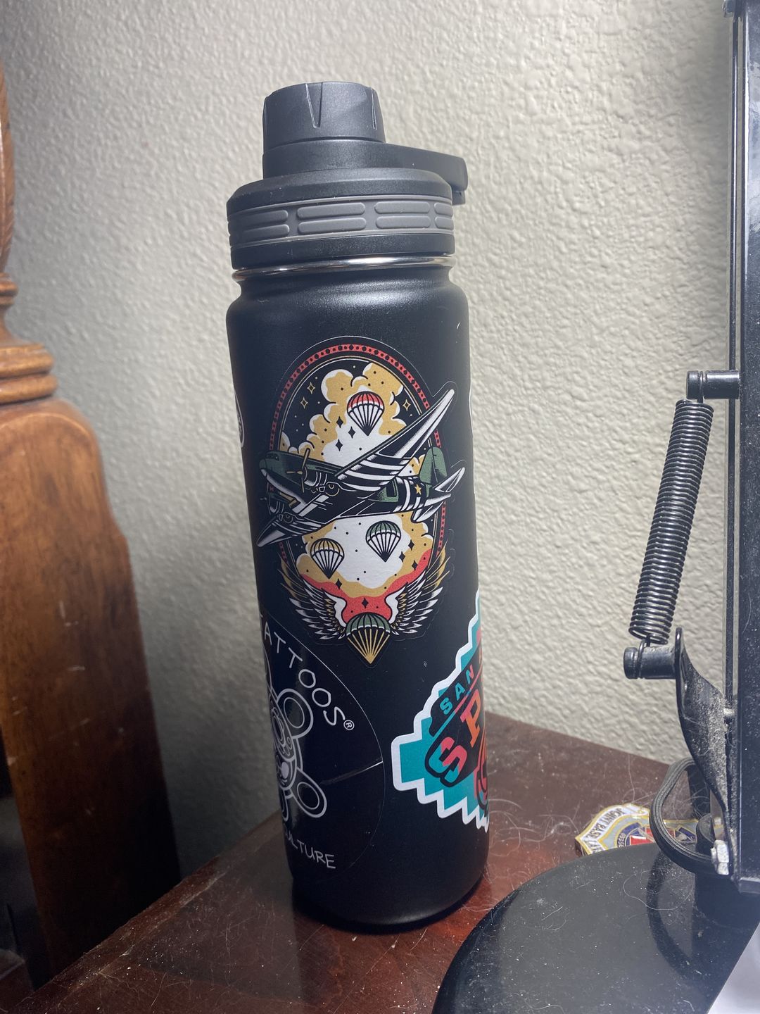 Customer photo review of Airborne Traditional Premium Sticker