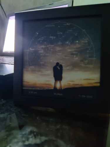 Customer photo review of Mini Star Map - Couple (5 x 5 inch)