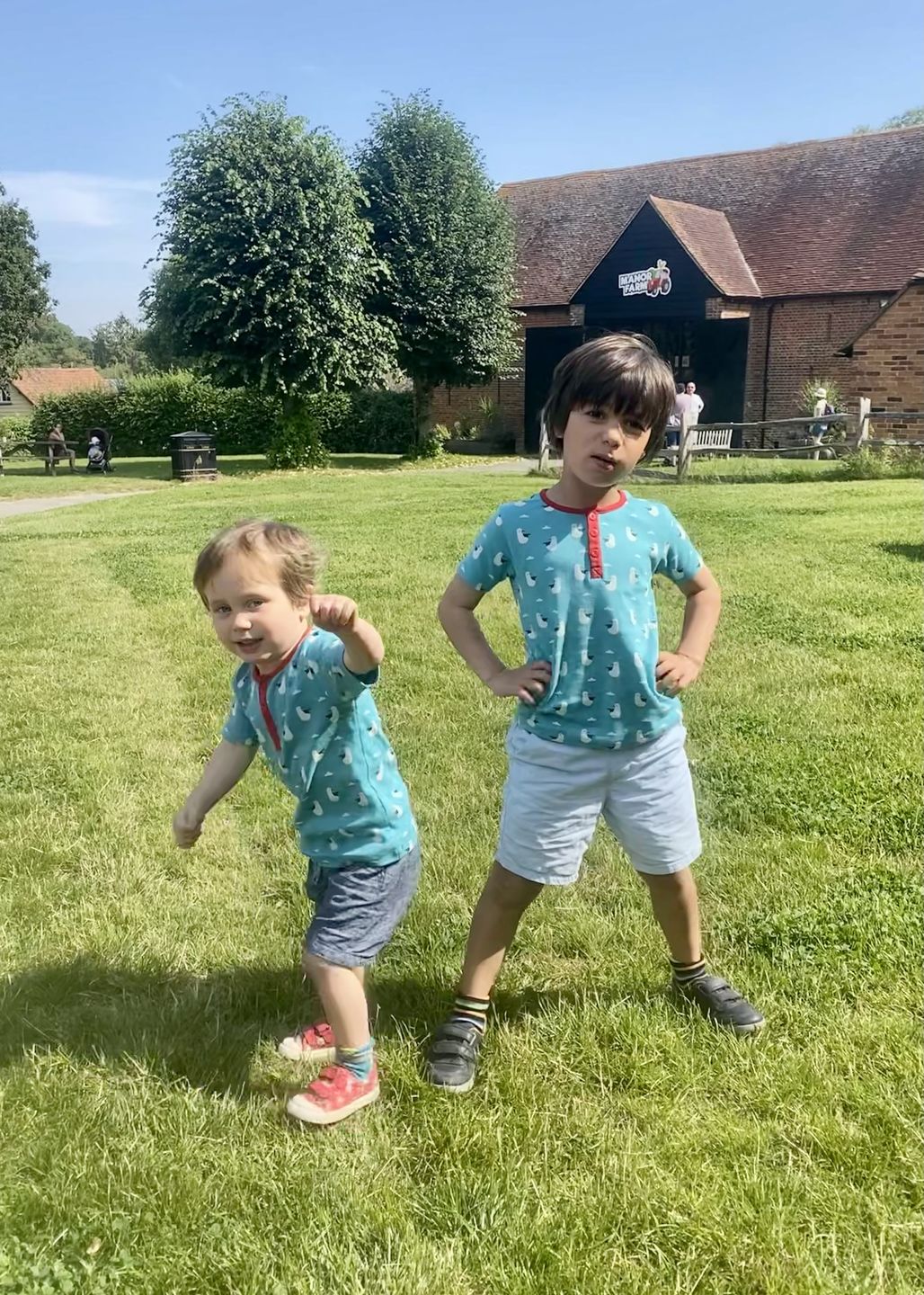 Customer photo review of Summer Seagull Short Sleeve Henley Top