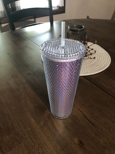 Customer photo review of Star Studded Tumbler in Silver Iridescent