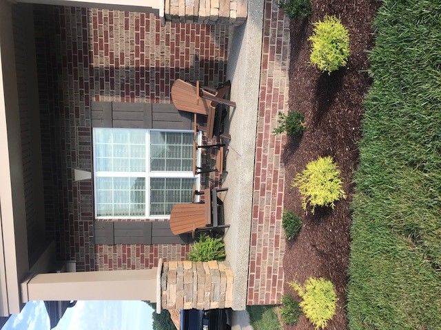 Customer photo review of DuraWeather Poly® Folding Deluxe End Table w/ Removable Tray - (21"L x 14"W x  21"H inches) Ships Fully Assembled