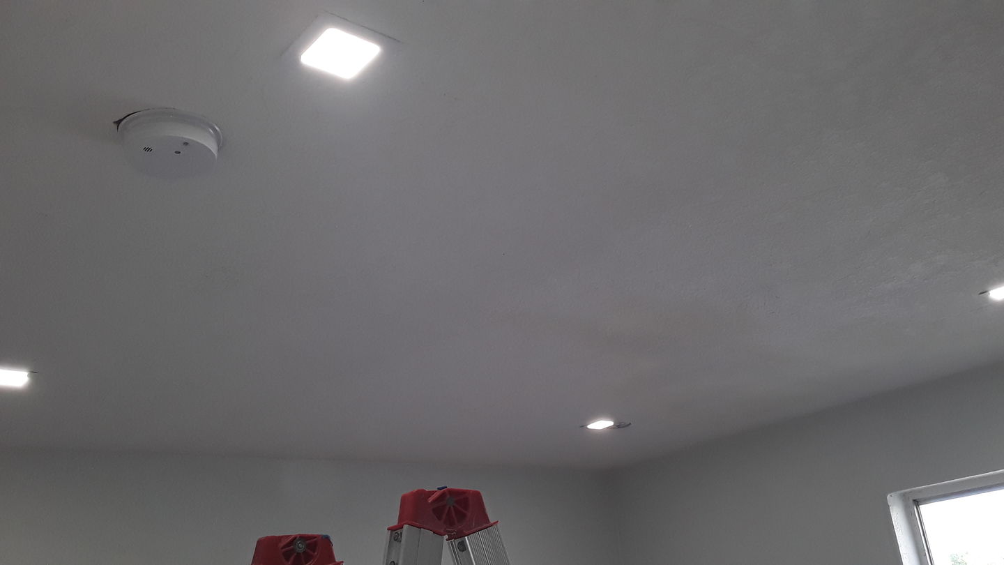 Customer photo review of 4" Ultra Thin Square LED Recessed Lighting with Junction Box, 9W, 650lm, Damp Location, Dimmable Recessed Lights