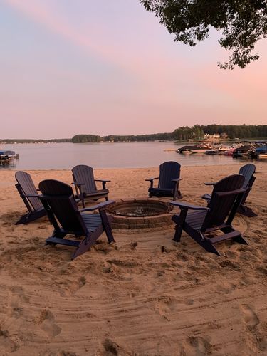 Customer photo review of Set of 6 - DuraWeather Poly® Classic King Size Folding Adirondack Chairs