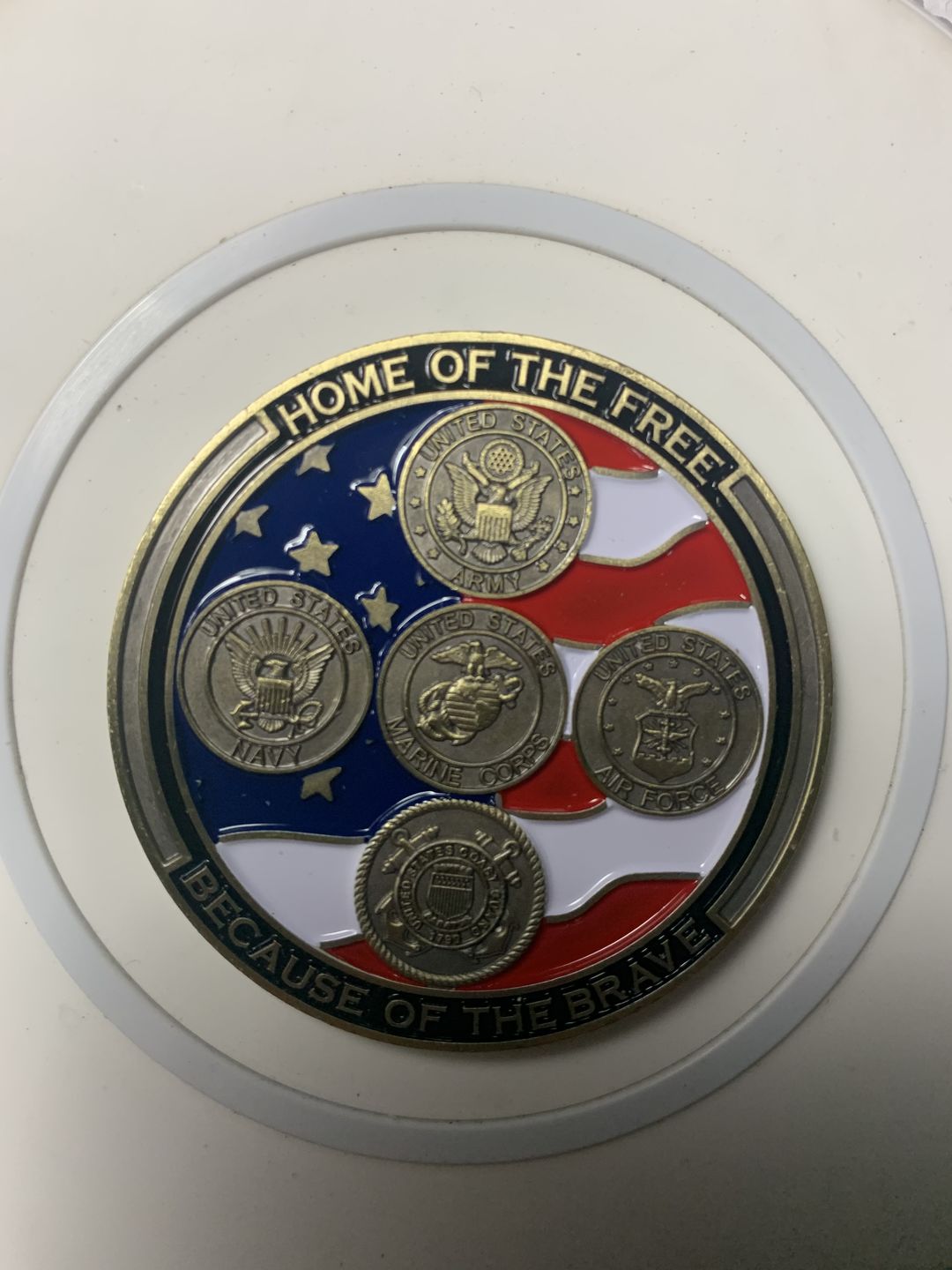 Customer photo review of Thank You For Your Service Coin Bundle (5pcs)