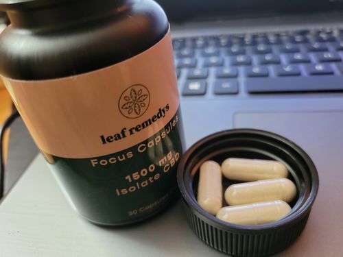 Customer photo review of 1500mg Isolate CBD focus formula capsules