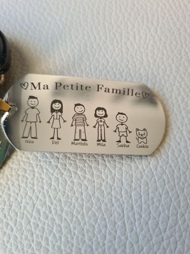 Customer photo review of Porte Clé - Ma Petite Famille