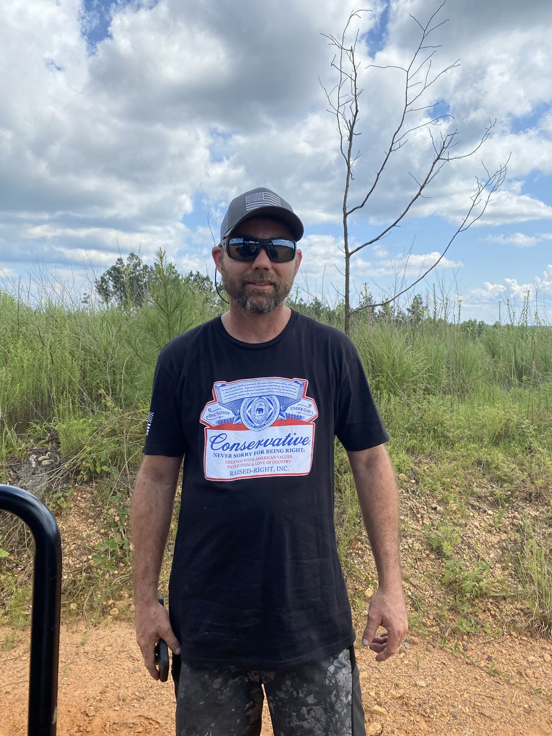 Customer photo review of Firearm Flag Black Print