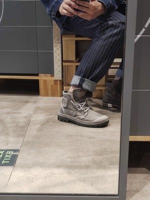 Customer photo review of ウォバッシュストライプワークパンツ