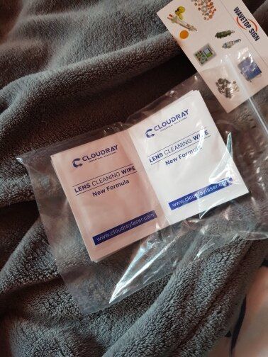 Customer photo review of Cloudray Cleaning Wipes For Laser Lens