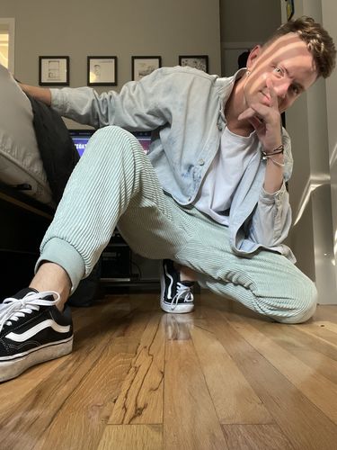 Customer photo review of Vancouver sage cordurouy jogger