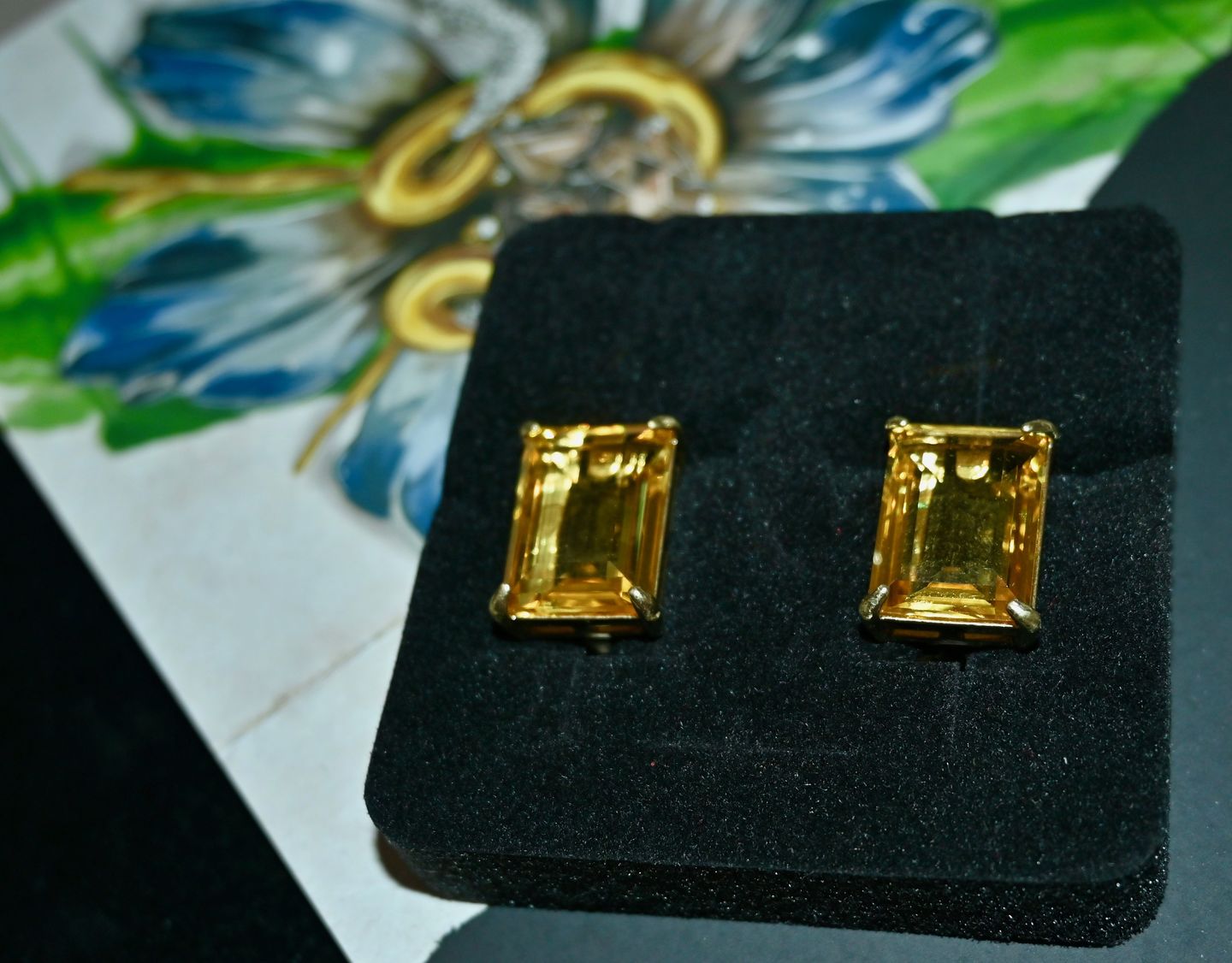 Customer photo review of HEIDI DAUS®"Devil Wears Heidi" Crystal Button Earring