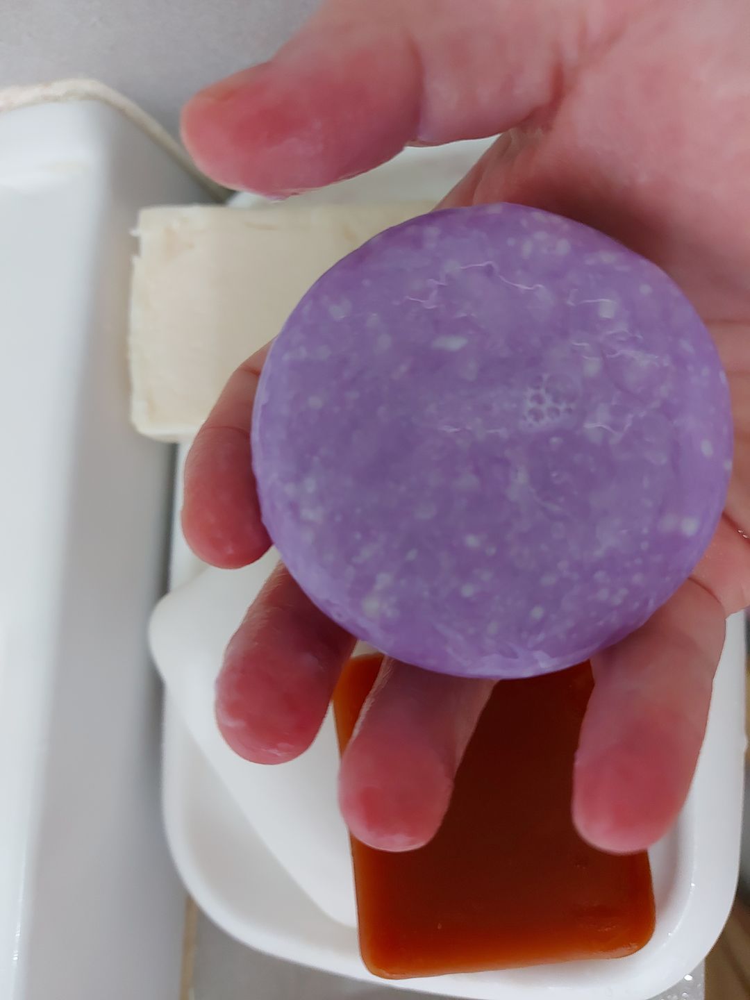 Customer photo review of Pure Delight | Shampoo Bar