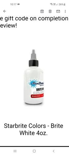 Customer photo review of Starbrite Colors - Brite White 4oz.