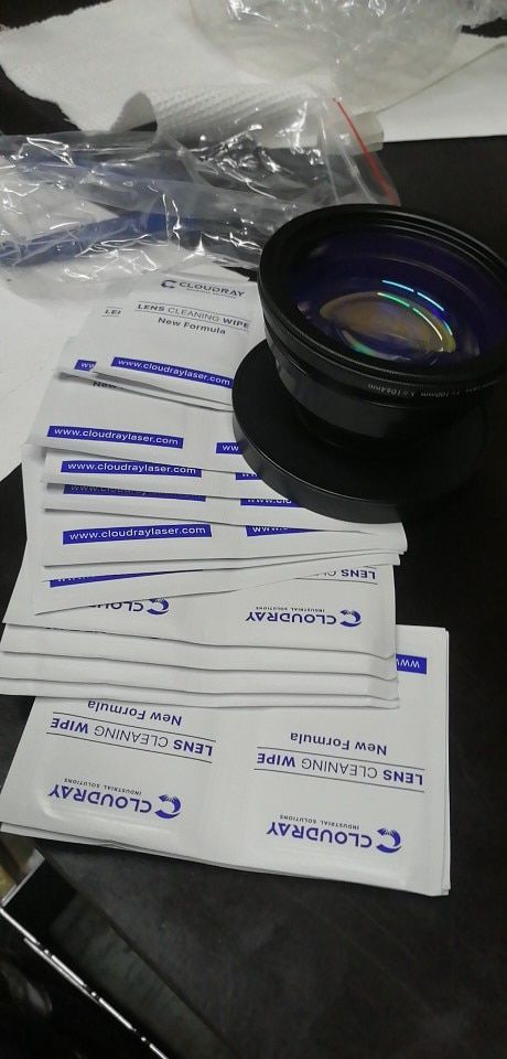 Customer photo review of Cloudray Cleaning Wipes For Laser Lens