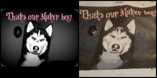 Customer photo review of YOUR PHOTO AS PAINT BY NUMBERS