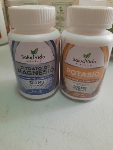 Customer photo review of Pack Citratos - Citrato de Magnesio 100 y Citrato de Potasio 60 cápsulas