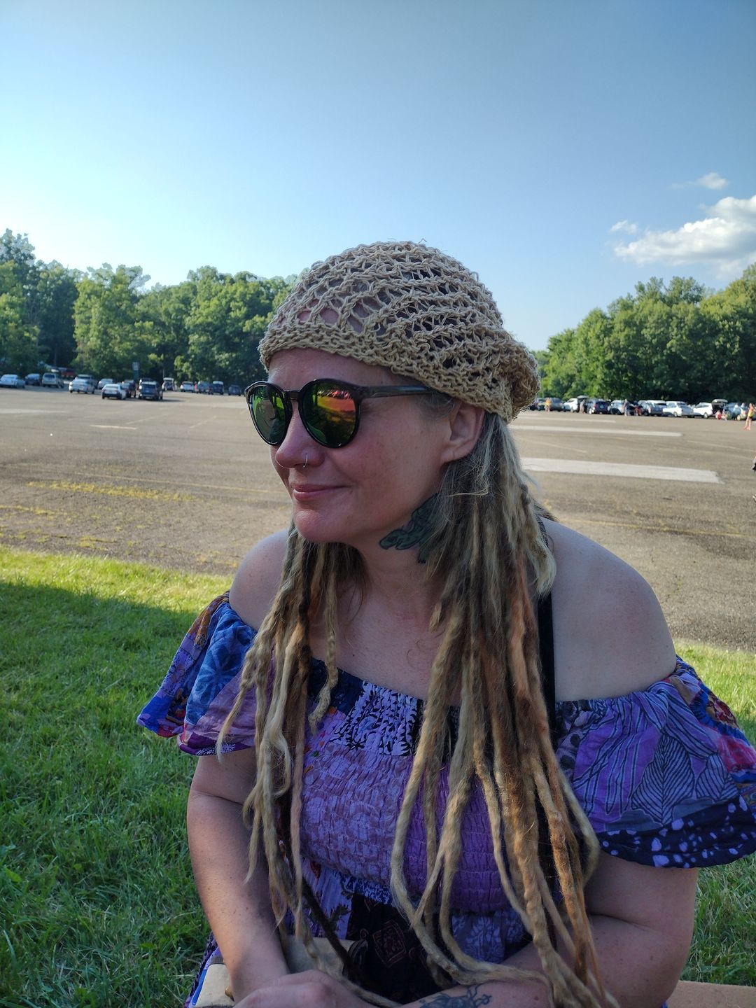 Customer photo review of Honeycomb Peace Hemp Hat