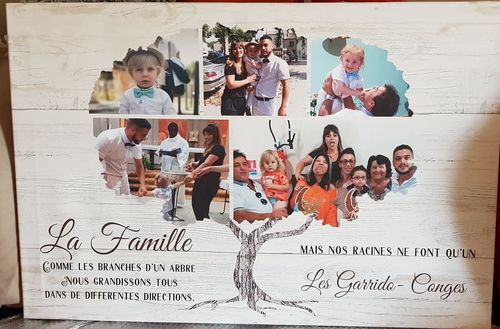 Customer photo review of Toile Personnalisée - La Famille