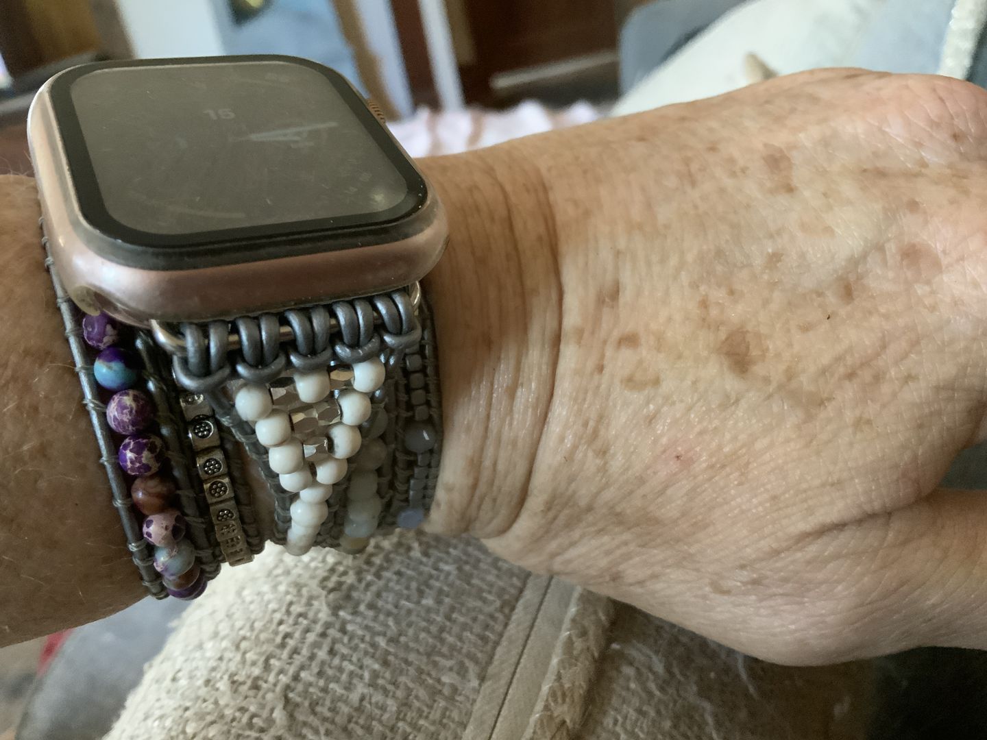 Customer photo review of Healing Turquoise Protection Apple Watch Strap