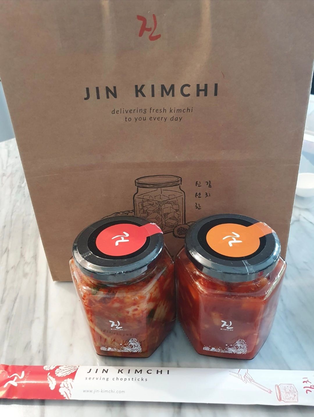 Customer photo review of JIN "Radish" Kimchi