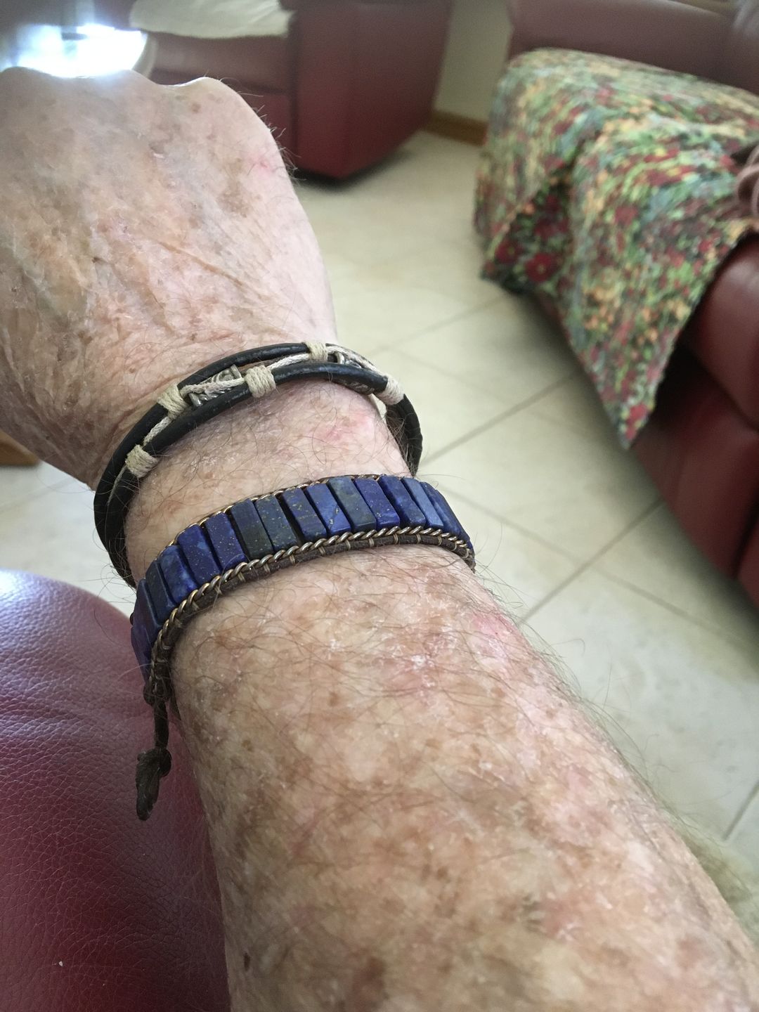 Customer photo review of Lapis Lazuli Energy Bracelet