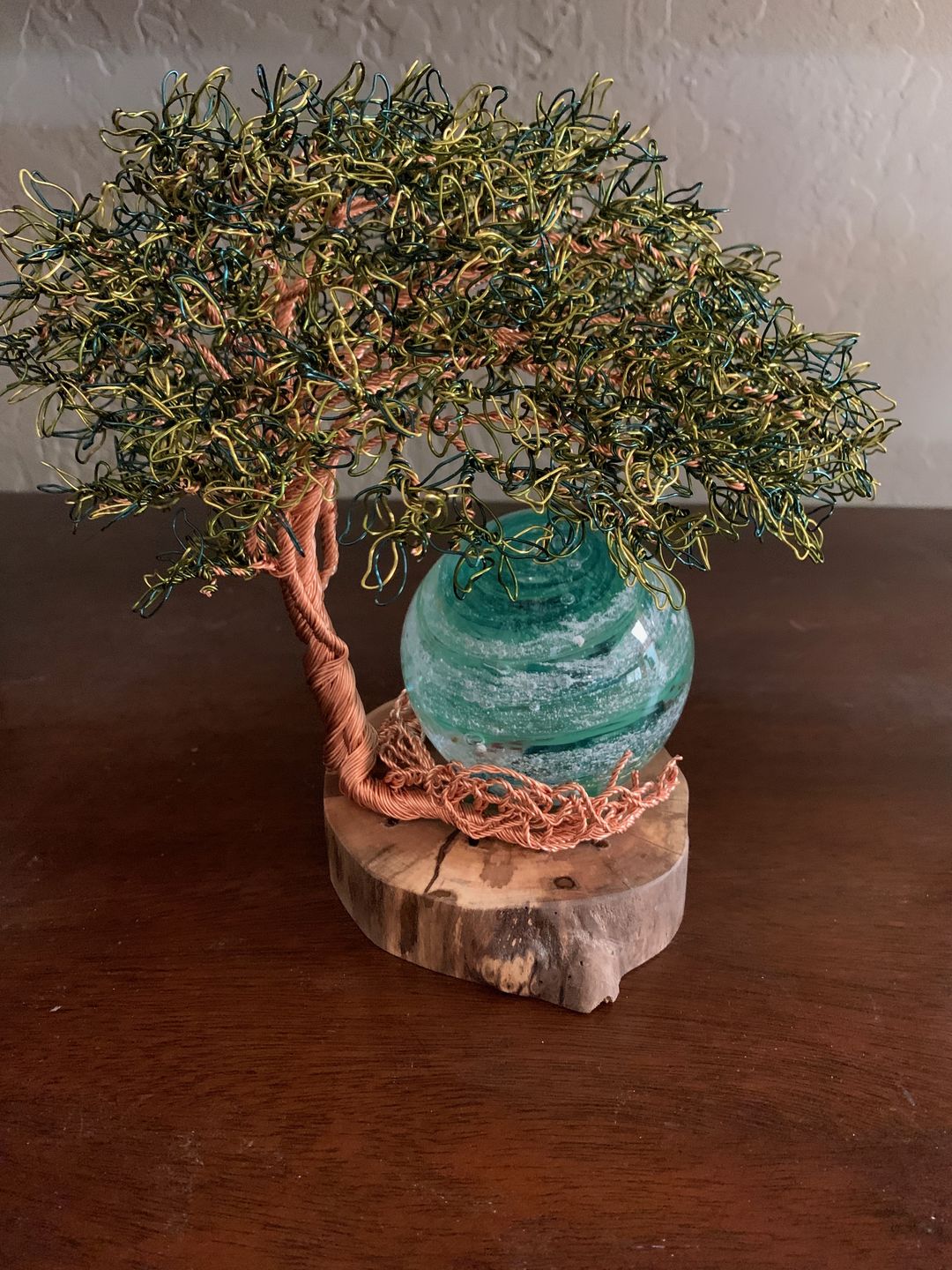 Customer photo review of Reading Tree Of Life with Tranquil Swirl Orb