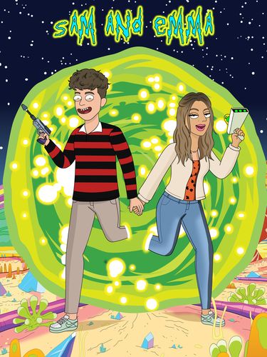 Customer photo review of 'Rick and Morty' Custom Portrait
