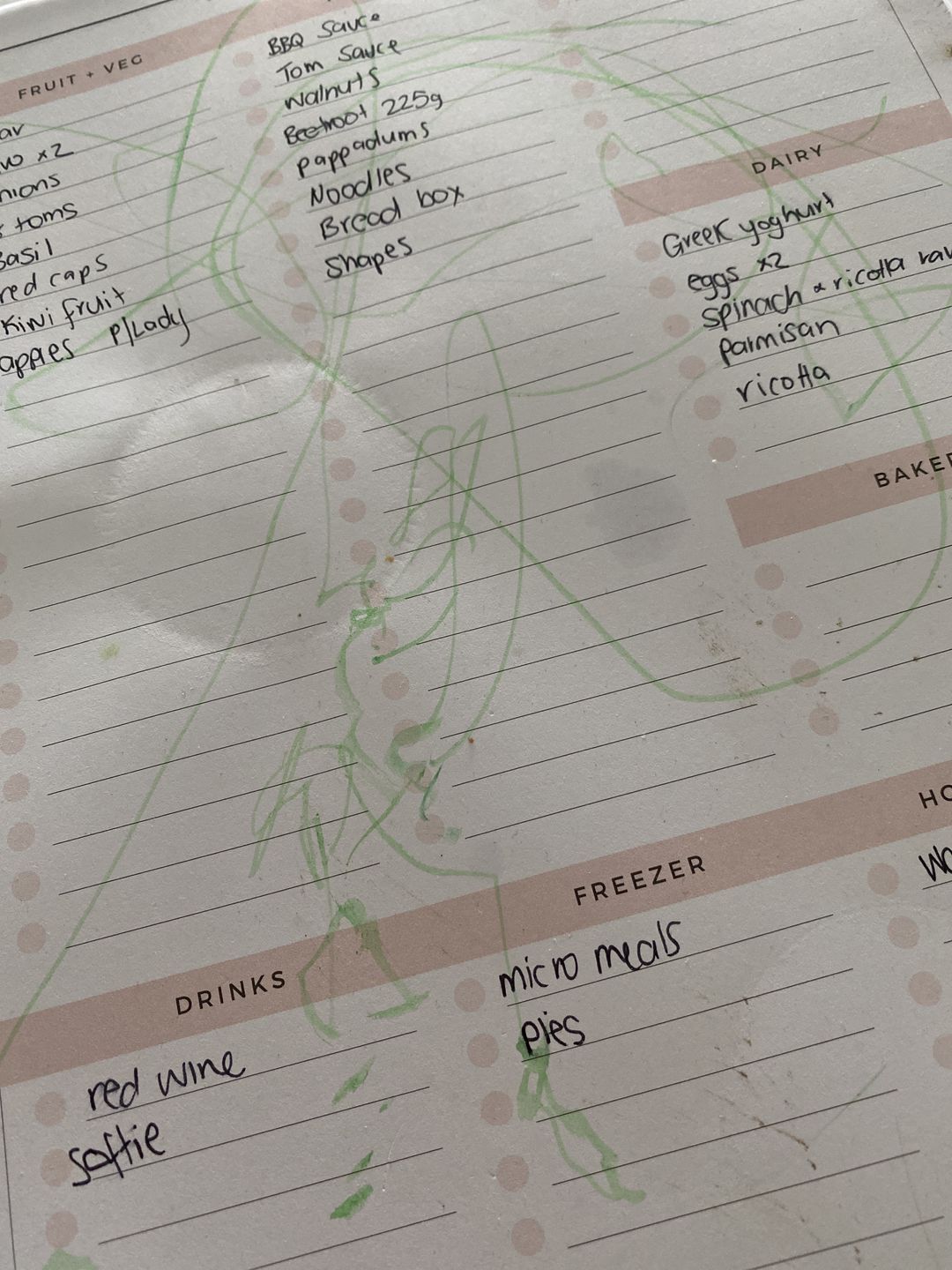 Customer photo review of NEW Shopping List