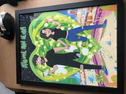 Customer photo review of 'Rick and Morty' Custom Portrait