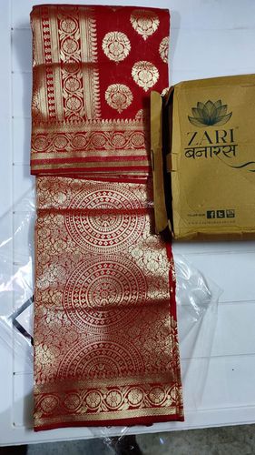 Customer photo review of ROYAL RED WOVEN BANARASI SILK SAREE