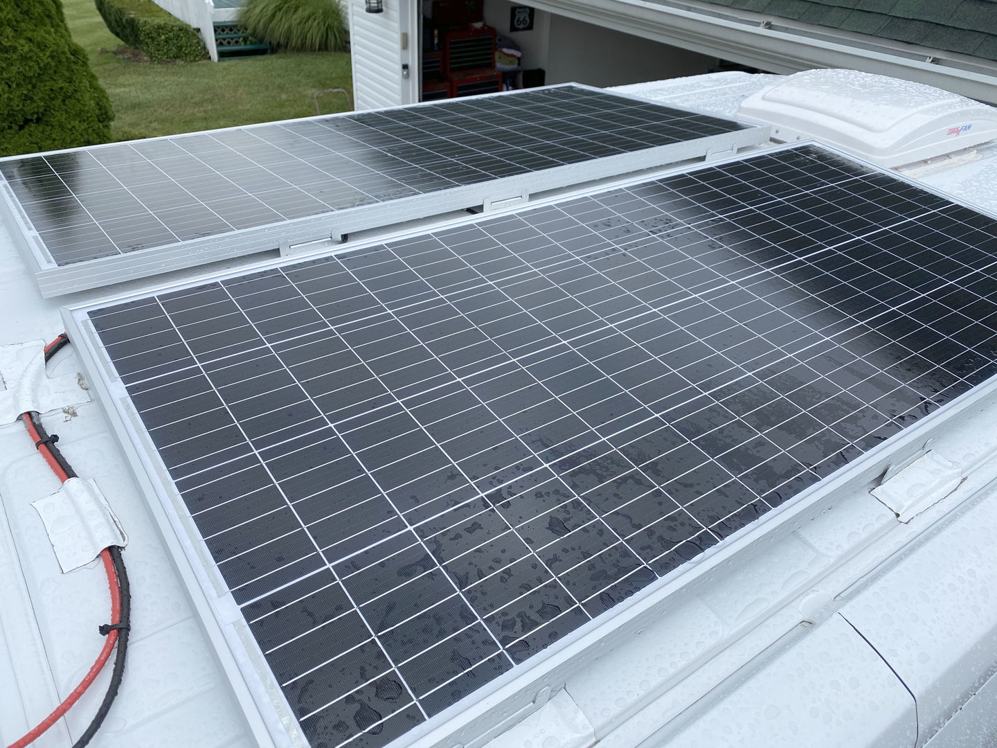 Customer photo review of MEGA 200 Watt Monocrystalline Solar Panel | Best 24V Panel for RVs and Off-Grid | 25-Year Output Warranty | UL Certified