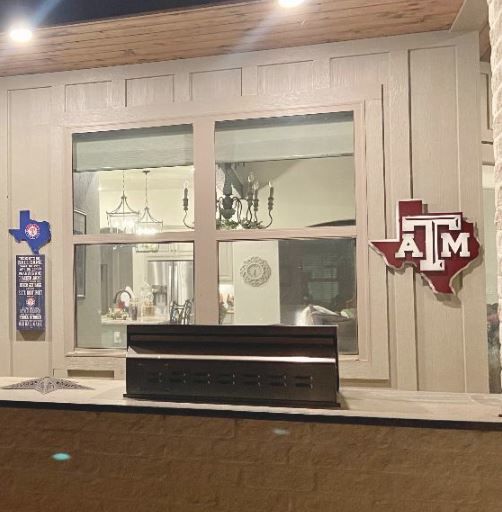 Customer photo review of Texas A&M 3D Metal Art Vintage White on State of Texas 22" x 21.5"