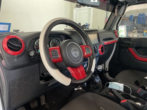 Customer photo review of 12 pcs Interior Trim Kits for 11-18 Wrangler JK/ JKU