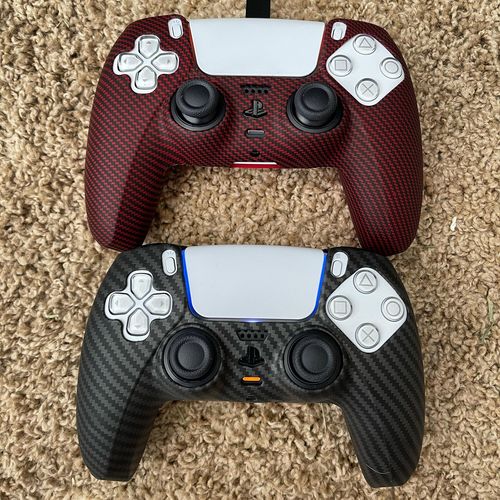 Customer photo review of Red Carbon Fiber - PS5 Controller Skin