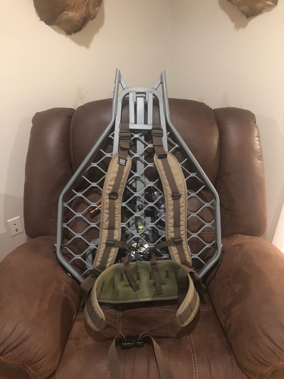 Customer photo review of Backpack Straps and Waist Support System